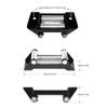 Winch Roller Fairlead,110mm/4.3" Universal Mount Cable Guide Heavy Duty Winch Rope Guide for SUV Truck Vehicle Heavy Duty Construction