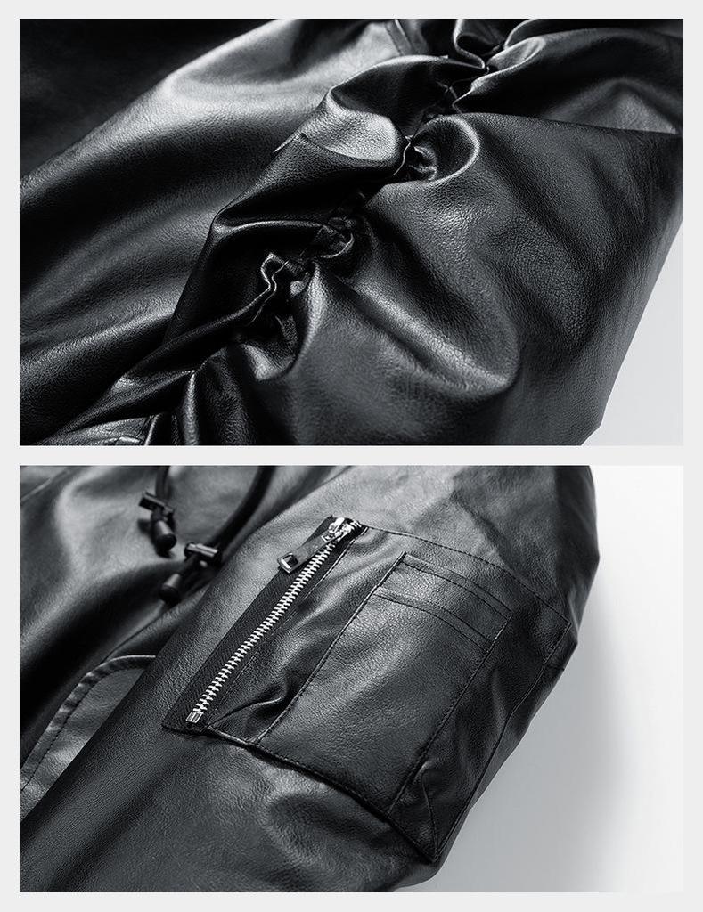 Versatile Men's Retro Two-Piece Look Hooded Jacket - Trendy Casual Autumn Winter Fashion Outerwear