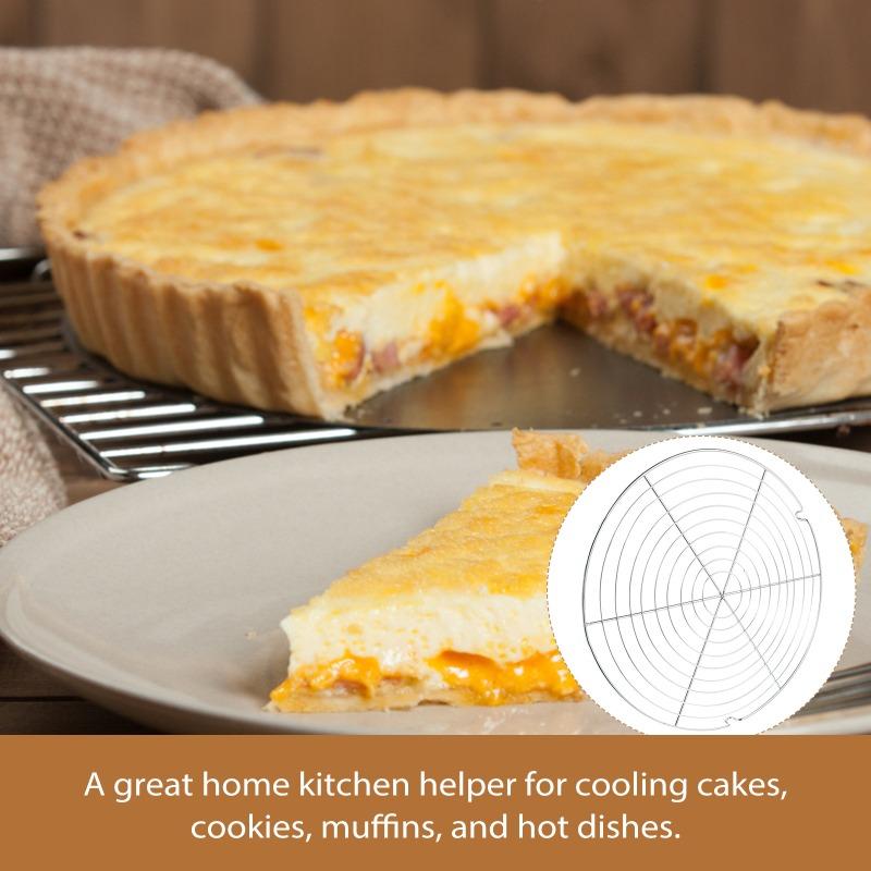 Rack Cooling Cake Round Cookie Baking Roasting Wire Steamer Racks Stand Tray Steam Oil Bakery Stainless Grill Grid To Pastry