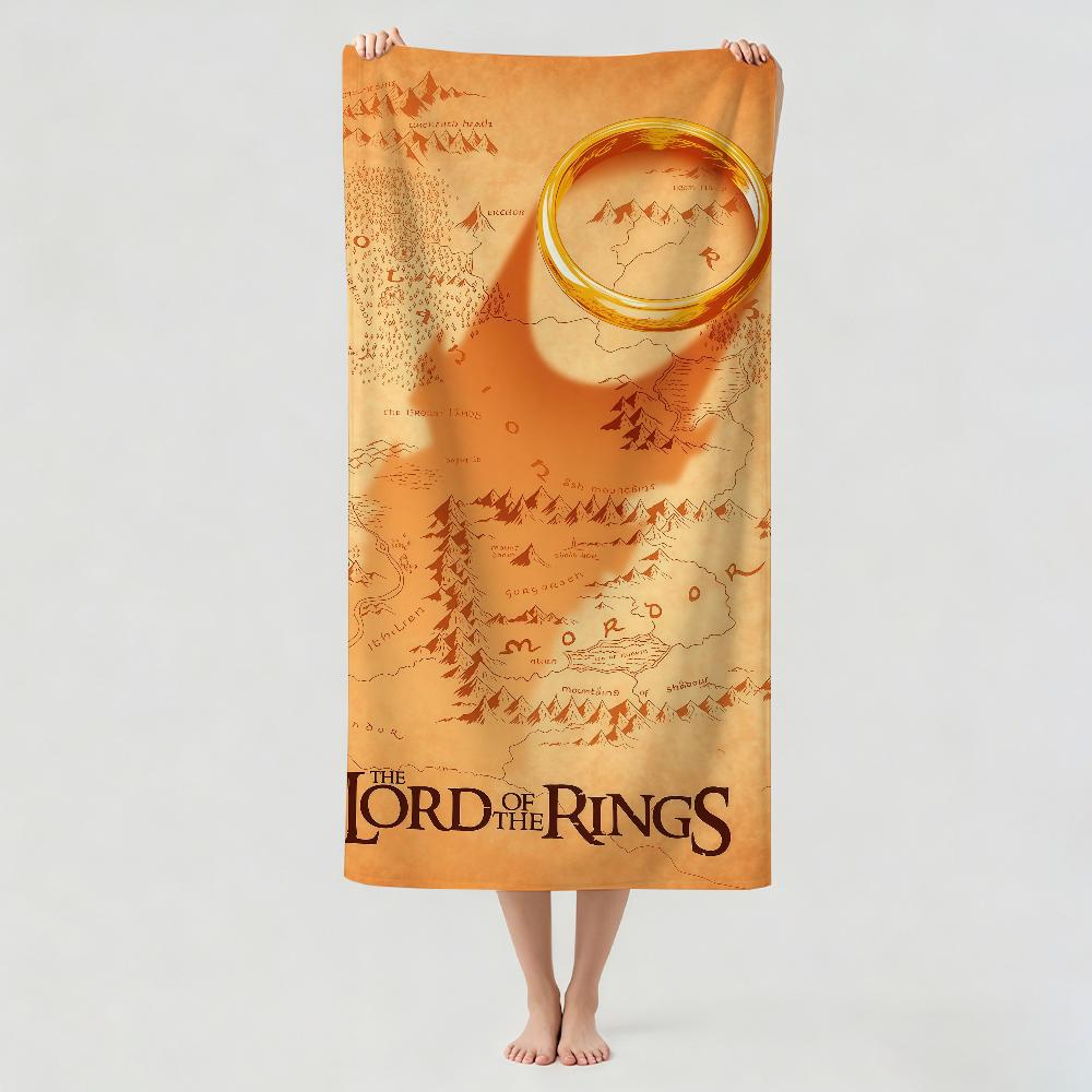 Movie The L-Lord of the R-Rings Towel Drying Bath Towel Applicable To Light Swimming Camping Yoga Beach Out