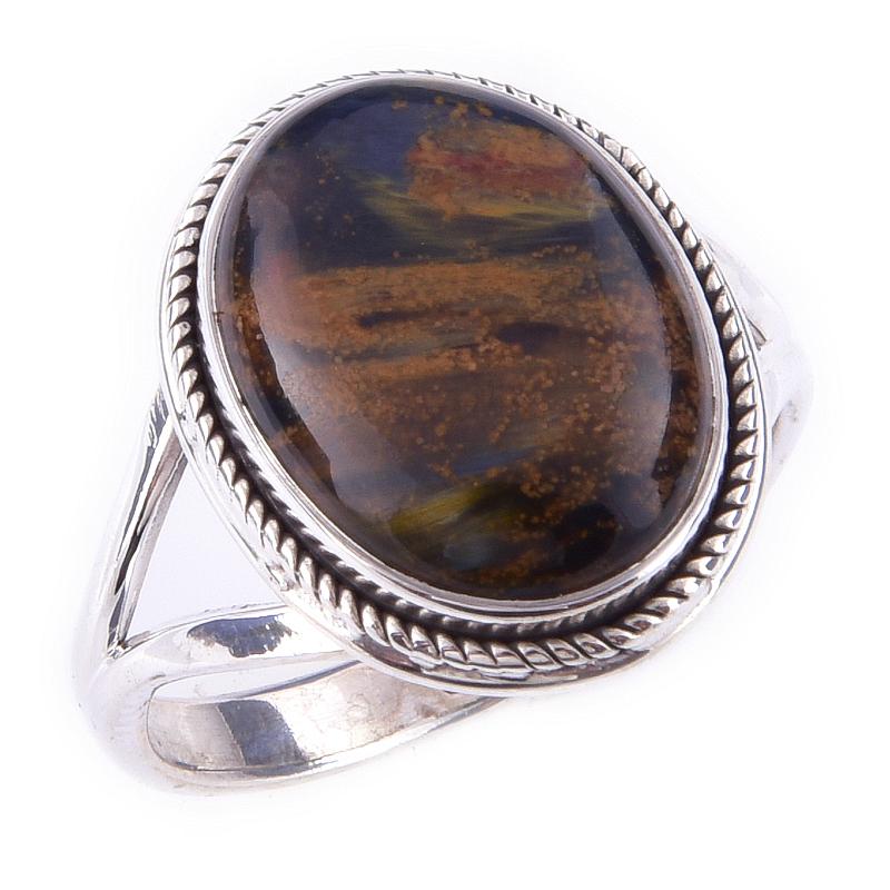 Natural Pietersite Gemstone Handmade 925 Solid Sterling Silver Ring Size 6 R1a39