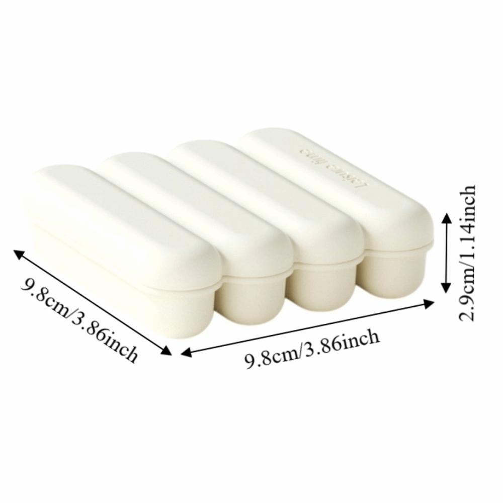 Durable 4-Grid Long Ice Block Mold DIY Food Grade Silicone ICE Cream Mold with Cover Easy Release Ice Beverage Mate Freezer Use