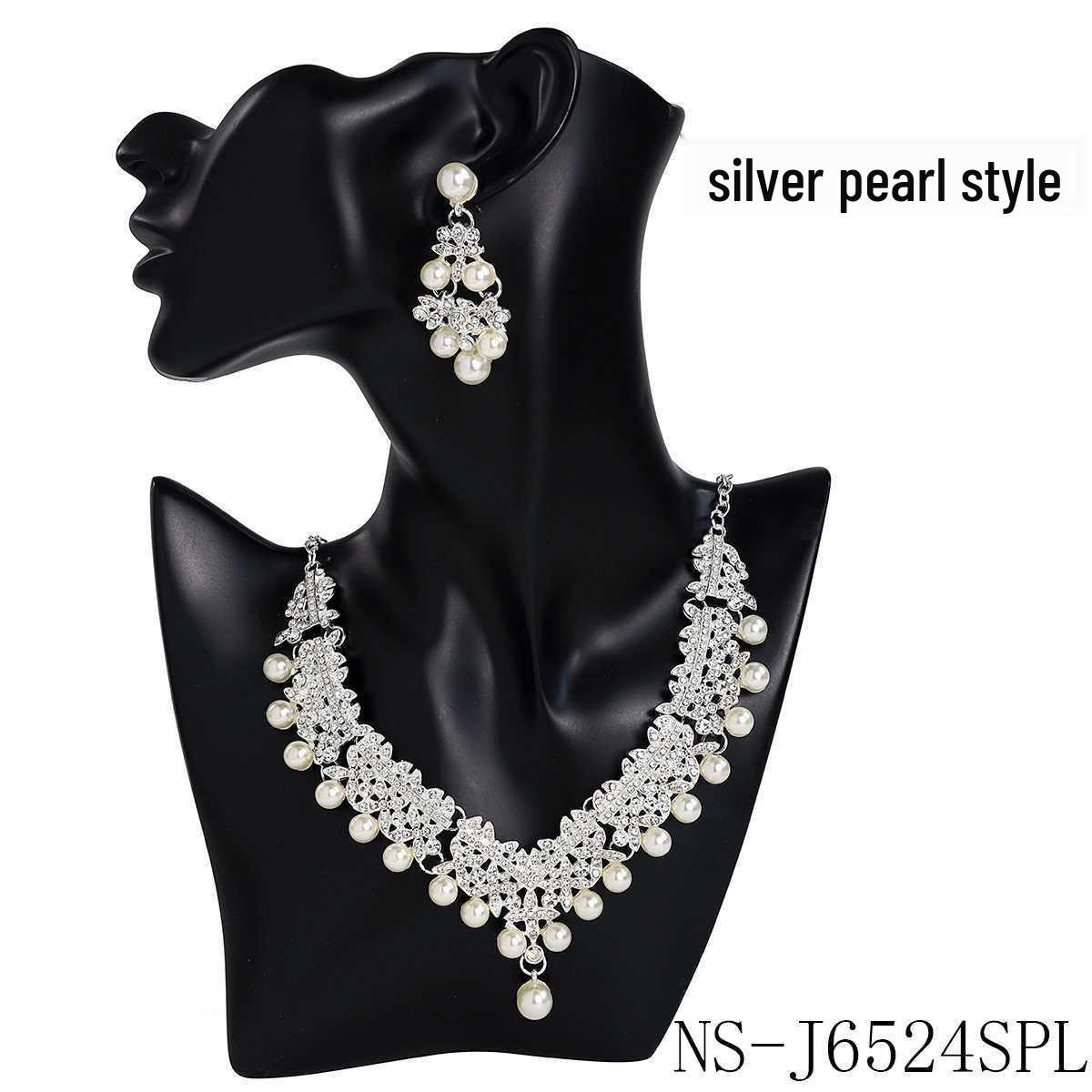 

Роскошный комплект ожерелья и серег со стразами для невесты для женщин - Элегантные украшения для вечерней вечеринки