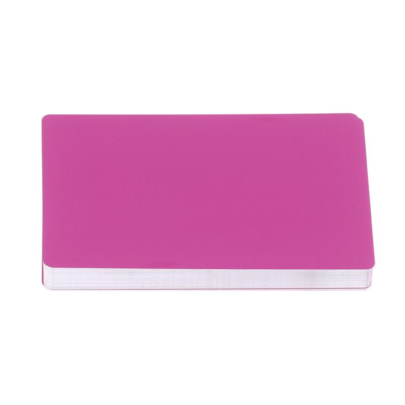 50Pcs Laser Engraving Blanks Aluminum Sheet Laser Engraving Business Card Multipurpose Diy Gift Cards