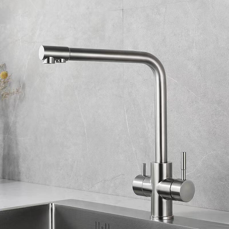 Rubinetto Purificatore Acqua Calda/Fredda Moderno in Acciaio Inossidabile 304 per Cucina e Bagno