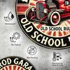 Premium Vintage Hot Rod Garage Metallschild Rund Mechaniker im Dienst Benutzerdefinierte Festival Dekoration