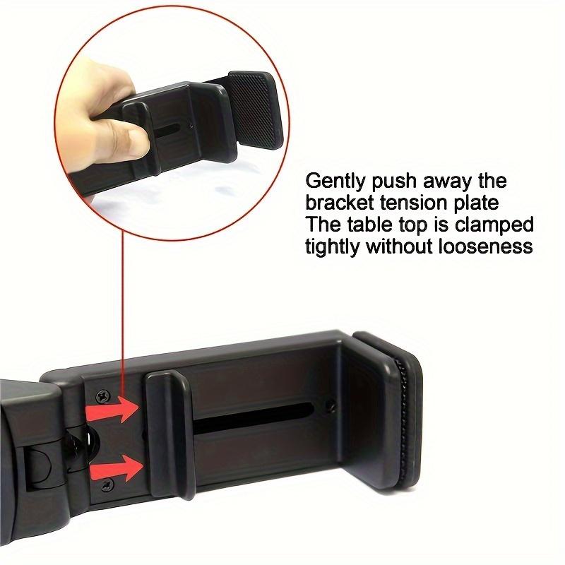 1pc Foldable travel phone stand - suitable for airplane seat stands on trains, flights, and desks - adjustable and rotatable