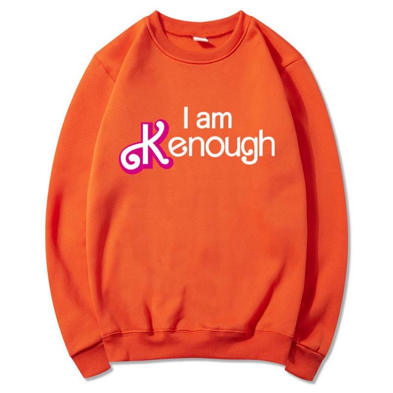 Podzim Zima I AM KENOUGH mikina s kapucí s dopisem pro muže Ženy Módní Volný Dlouhý Rukáv Běžné Top Pulovry a Dlouhé Rukávy Dámské