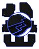 CARLUX-BLUE Car Mats For: Ford S-MAX MK1 FL 7-seater (2012-2015)