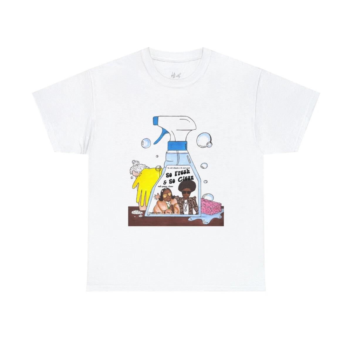 “So Fresh, So Clean” Outkast Illustration Unisex Graphic T-Shirt XL