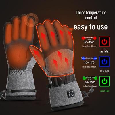 Gants d'hiver résistants au froid, chauffants, à écran tactile pour ski et cyclisme Q371