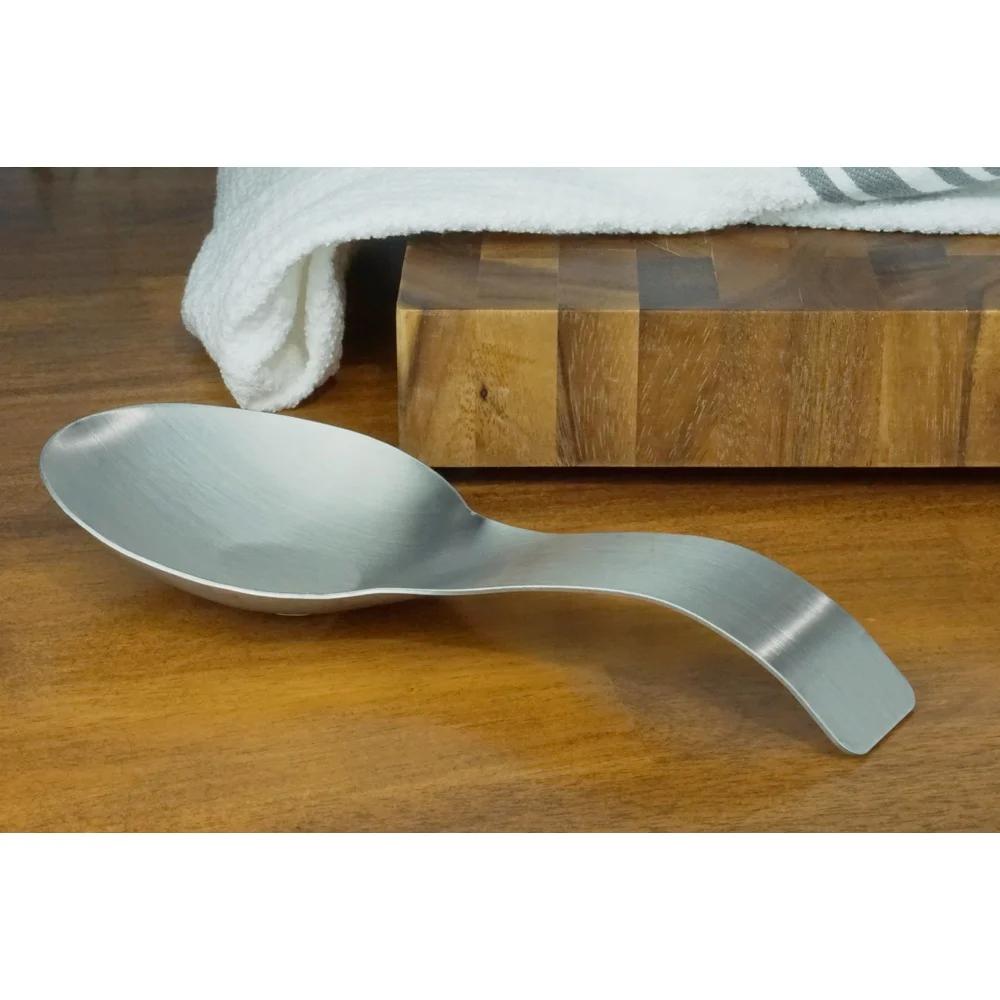 18/0 Stainless Steel Spoon Rest Set 3 Pack Kitchen Utensil Holder Cookware Recycling Stove Top Cleaner Cooking Tool Durable Food