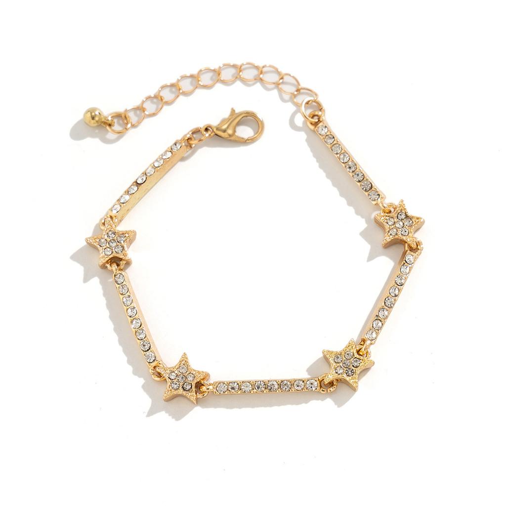 Fashionable Star Pendant Bracelet Elegant Bracelet Star Pendant Wristband Star Charm Bracelet Perfect for Any Occasion