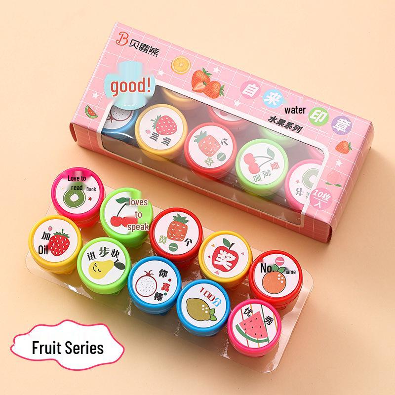 Creative Cartoon Animal Stamp Set for Kids - Fun, Cute Plastic Stamps for Kindergarten Gifts