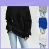 Womens Casual Off Shoulder Top With Drawstring And Long Sleeves For Spring Fashion