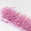 1Meters Natural Turkey Feathers Trim Height 10-15Cm Wedding Clothing Dress Decoration Diy Feather Ribbon Sewing Crafts