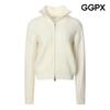 Ggpx Twisted Two Way Zip Knit Cardigan Gq1kg006b