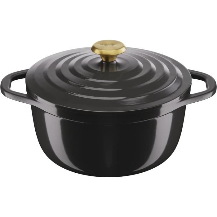 Cocotte faitout - TEFAL - Tefal Air Cocotte - 24 cm - 4,7 L - Revêtement céramique