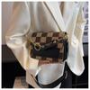 Retro new spring and summer bag women's high-end sense versatile checkerboard small square bag single shoulder messenger bag