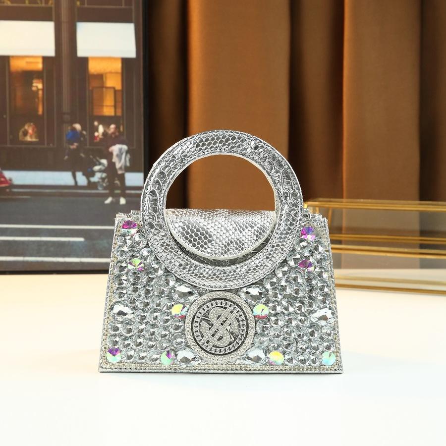 Neue USD-Muster Voll-Diamant Bankett High-End Damenhandtasche Party Vielseitige Strasssteintasche