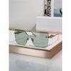 Women's Fashion Rimless Metal Sunglasses CHAIN M1U - UV Protection, Large Frame