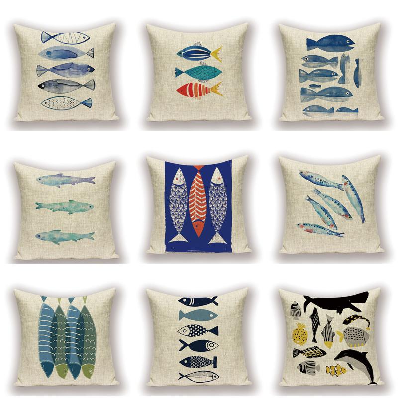 Nordic Home Decoration Throw Pillow Fish Cushion Covers High Quality Decorative Pillows Custom Pillowcase On Pillows