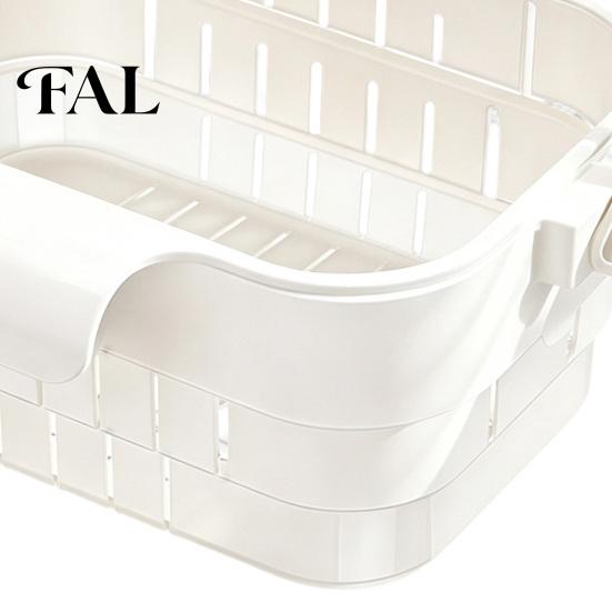 Ventilated Food Storage Rack Kitchen Sink Hanging Drain Basket, with Quick Drying Holes, Foldable Portable Drainer for Noodles Space Saving
