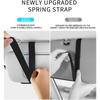 Car Sun Visor Organizer Glasses Case Storage Bag Note Holder Car Suede Zipper Card Hold Car Organizers and Storage Black