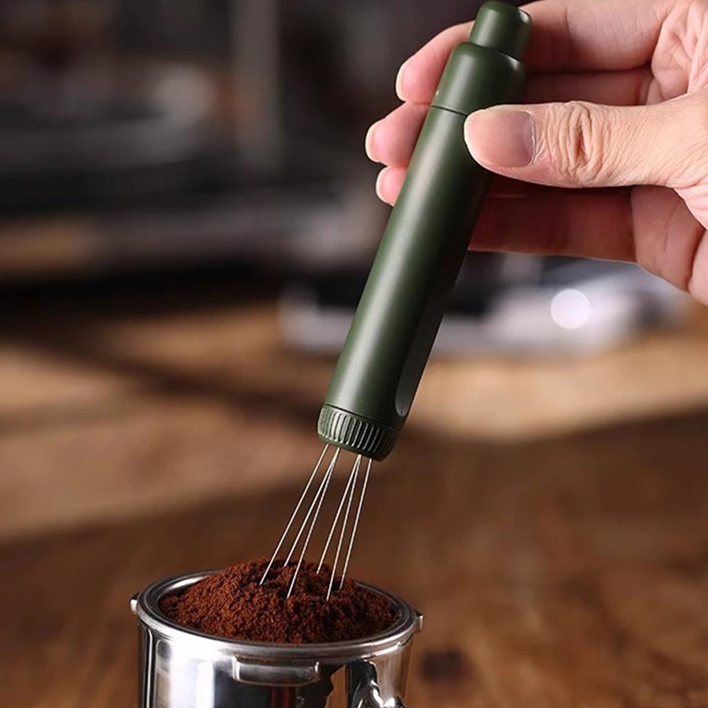 Kompakt Magnetiskt Espressodistributionsverktyg Mångsidigt Kaffepulverstamperverktyg För Exakt Fördelning av Kaffesump