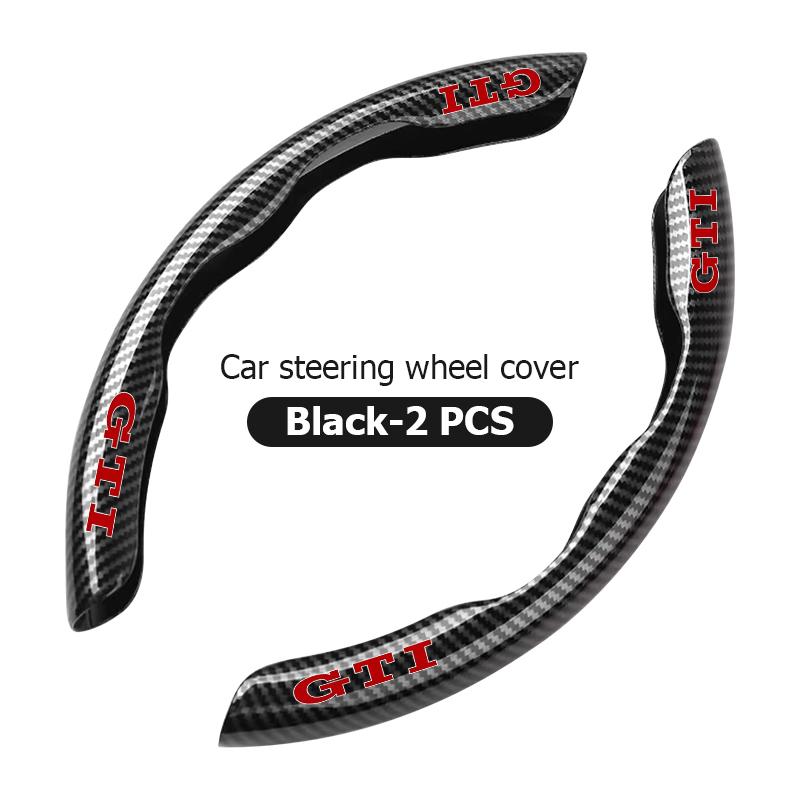 VFHJQ1 Half Pack Car Steering Wheel Non-slip Cover Auto Protector For Volkswagen VW Golf Jetta Passat Mk4 Mk5 Mk6 CC B5 B6 B7 Golf 4