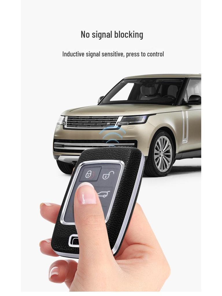 Key Case for Land Rover & Jaguar: Compatible with Range Rover, Discovery Sport, Velar, Defender, Discovery 5/4, and Aurora - Women's Style.