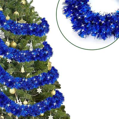 2/5/10M Diy Christmas Decorations Strip Colorful Strips Wreath Christmas Glitter Garland Tinsel Ribbon