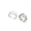 Retro INS Style B Letter Hollow Ring for Women - European American Design