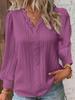 Fashion Lace Patchwork Blouse Elegant Womens White Shirt Long Sleeved V Neck Loose Fitting Office Casual Tops