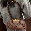 Autumn new baguette bag bow shoulder armpit bag women's new fashion bag bowling bag
