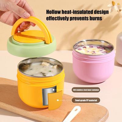 Thermal Bowls For Hot Food Microwavable Leak Proof Vacuum Jar Insulated Hot Food Lunch Container For Business Office Picnic