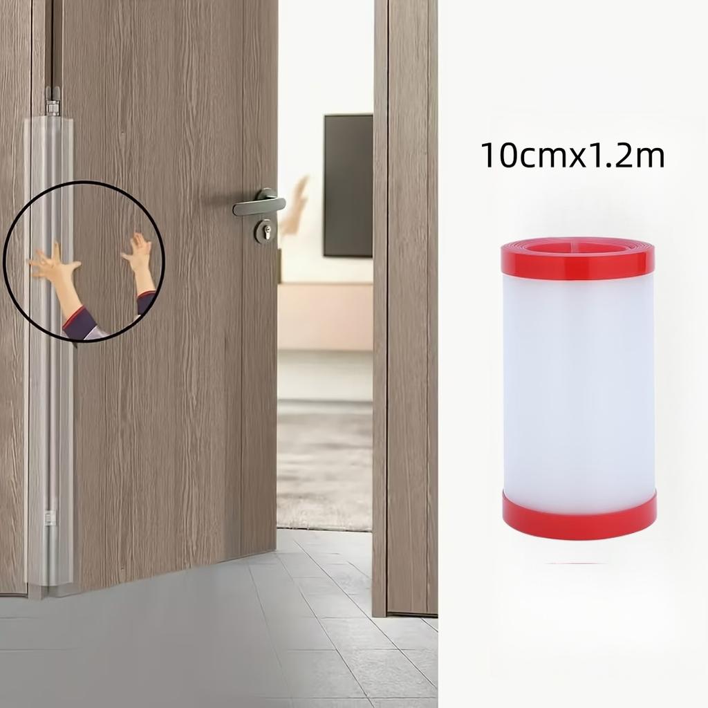 1pc 10/17x1.2/1.4m Self Adhesive Door Gap Protector Strip for Proofing Safety Edge Guard Prevents Finger Pinching in Doors