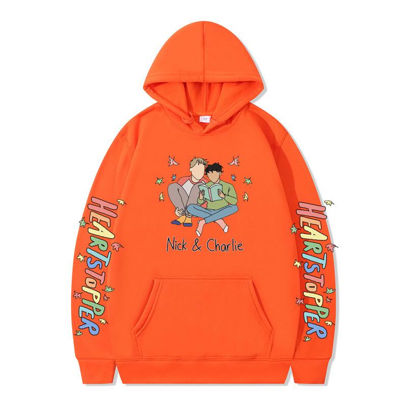 British Drama Nick and Charlie Heartstopper Hoodies Men Long Sleeve Sweatshirts Women Harajuku Streetwear Sudaderas