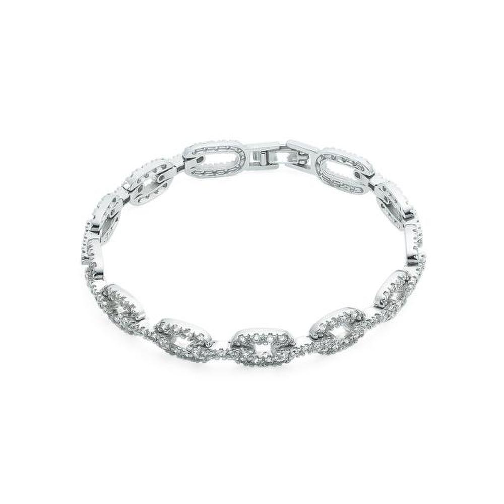 [Ost] Shine Ellipse Silver Bracelet (S) Otb122914Qww