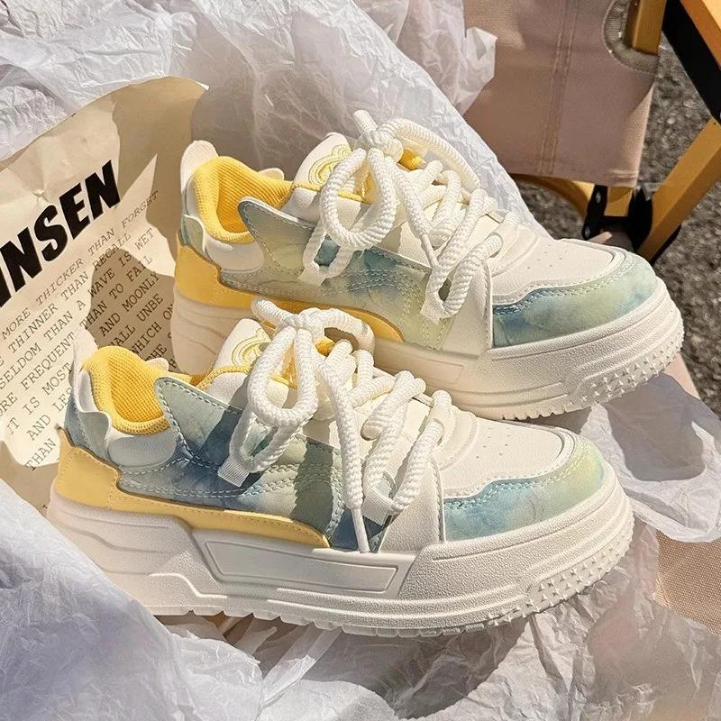 

New Women s Sports Shoes Cute Pink Thick Bottom Daily Multi functional Vulcanized Shoes Women s Tennis Women s Flat Shoes 40