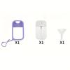 3-delige set (Spuitfles en Etui en Trechter) Draagbare Navulfles Mini Sprayfles Fijne Nevel Reis Toner Hydraterend Parfumfles