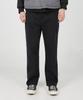 Jikeulib Bonded Brushed Black Cut-Off Hem Straight Denim Pants