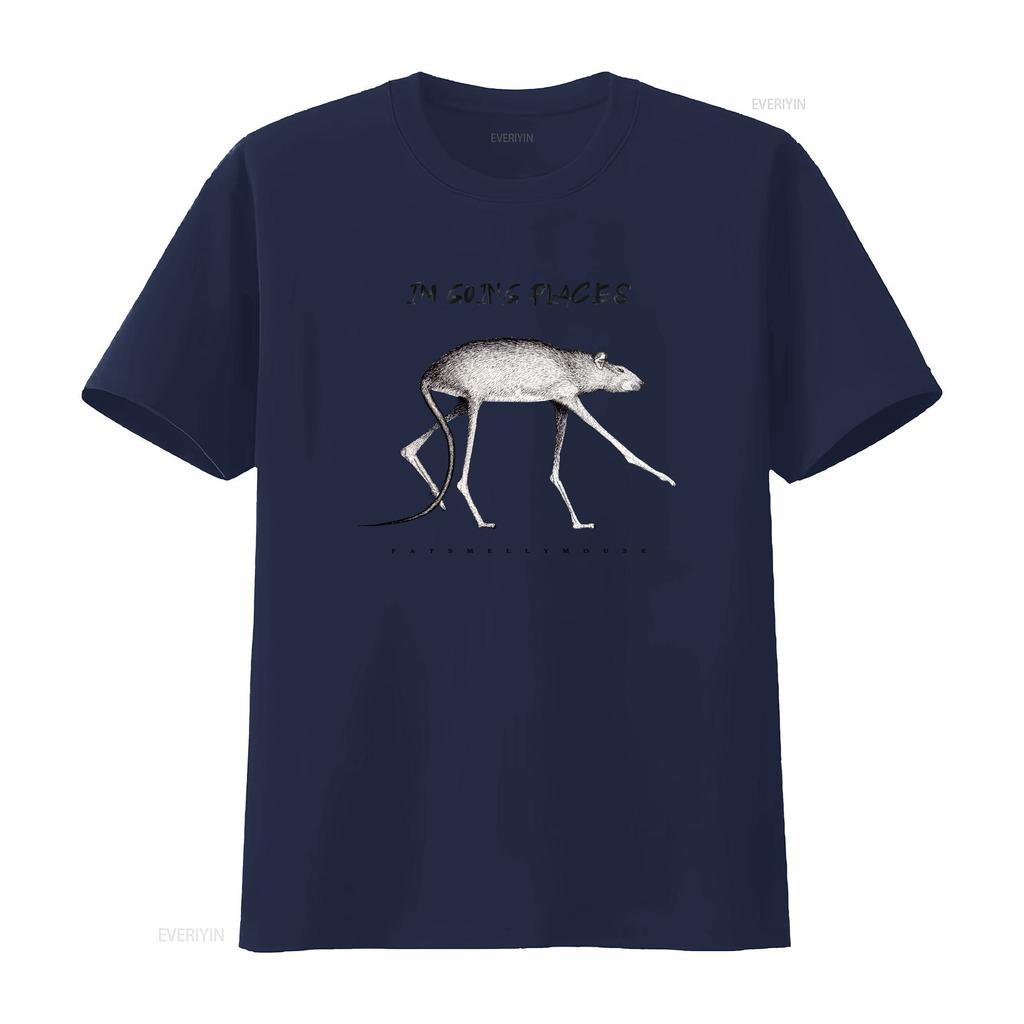 Jdu na místa krysa Tričko unisex streetwear móda umělecká dlouhonohá myš náčrt vintage Prané Pohodlné Trochu