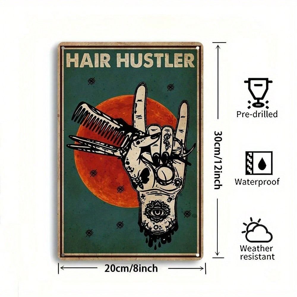 

Vintage Metal Poster for Wall Barber Shop Decor Retro Tin Sign Man Cave Art Salon Decoration
