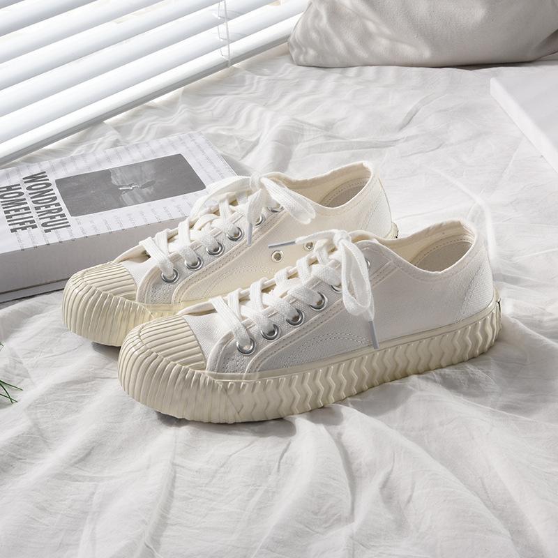 Casual shoes canvas shoes women's board shoes new little white shoes women 8655