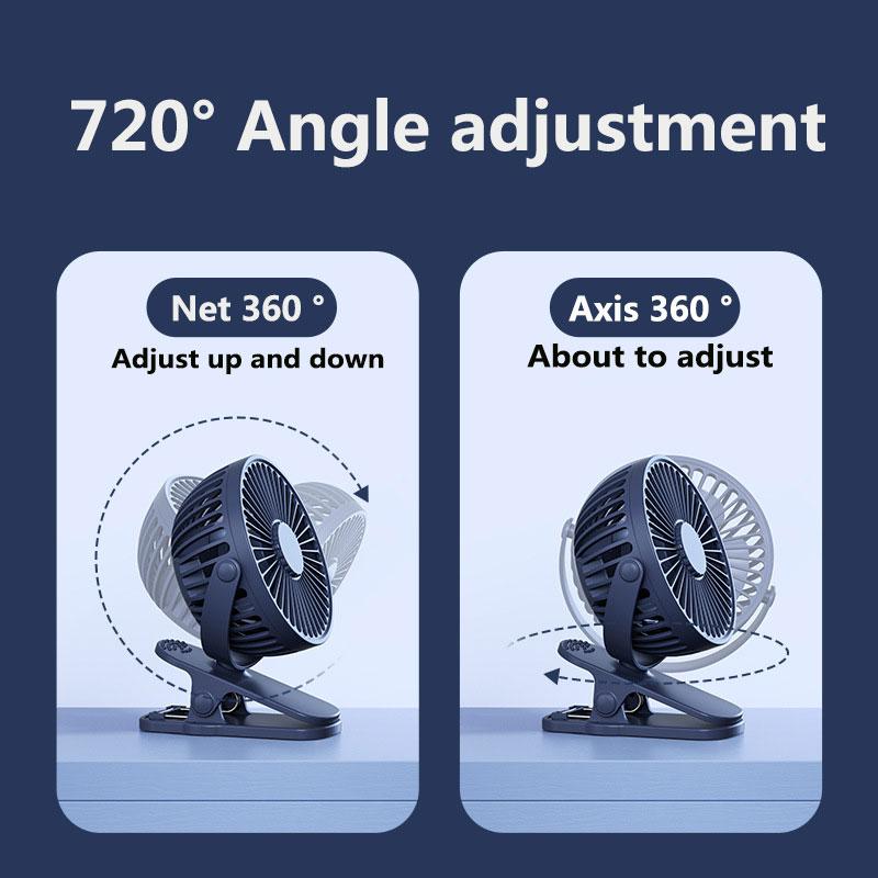 USB Small Fan Wireless Handheld Clip Fan Rechargeable Ultra-quiet High Quality Cooling Ventilador Portable Mini Fan