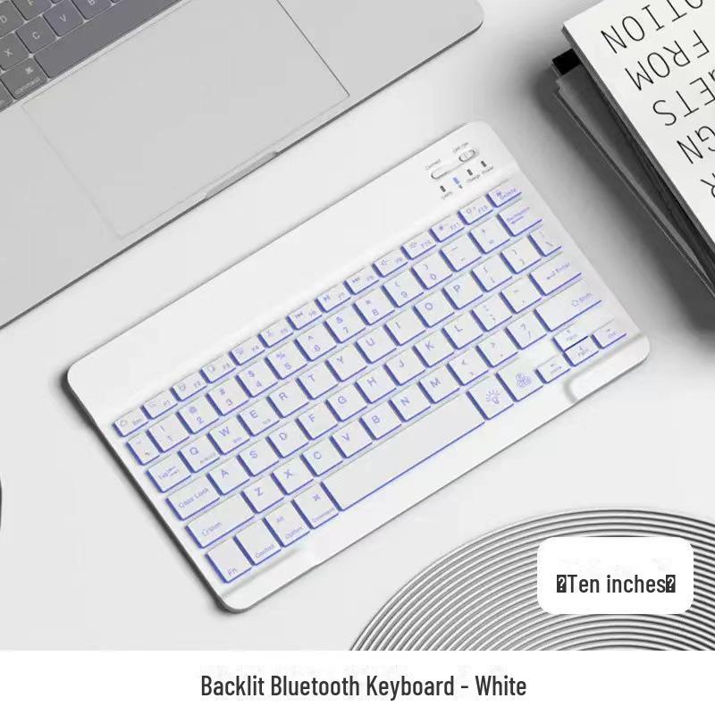 Universal 10-Inch Bluetooth Keyboard & Mouse Set for iPad, iPhone, Android & Tablets