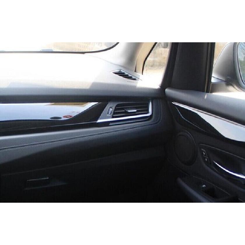 For BMW 2 Series Touring 15-19 Matte Silver Left And Right Air Outlet Vent Strip