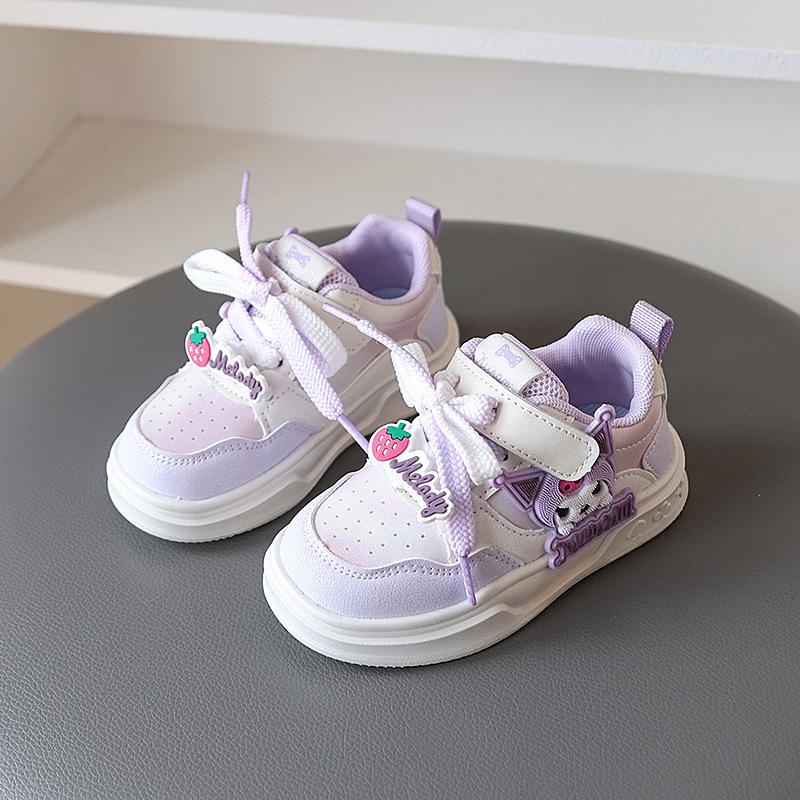 Spring Autumn Girls Cartoon Sneakers Lightweight Soft Sole Casual Shoes For Toddlers Fashionable Baby Walking Shoes