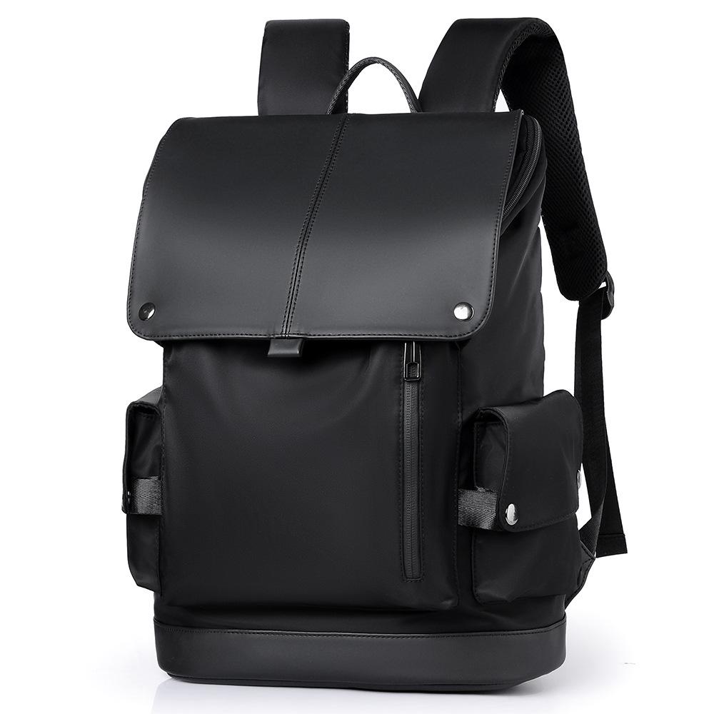 

Мужской деловой компьютерный рюкзак большой вместимости для путешествий на открытом воздухе чёрный